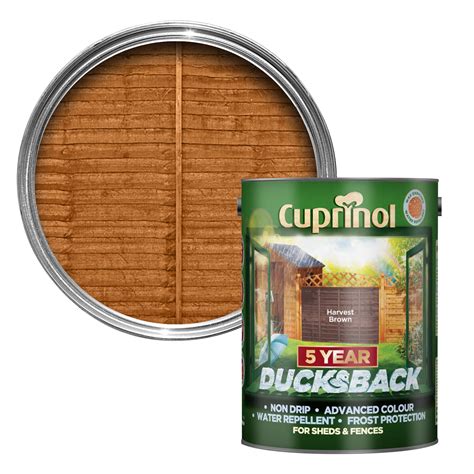 cuprinol ducksback harvest brown shed.